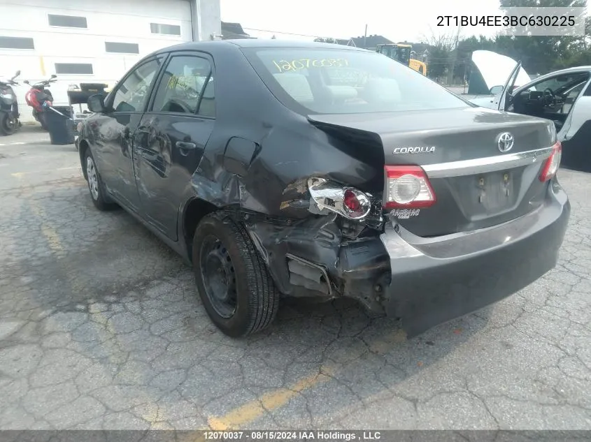 2011 Toyota Corolla VIN: 2T1BU4EE3BC630225 Lot: 12070037