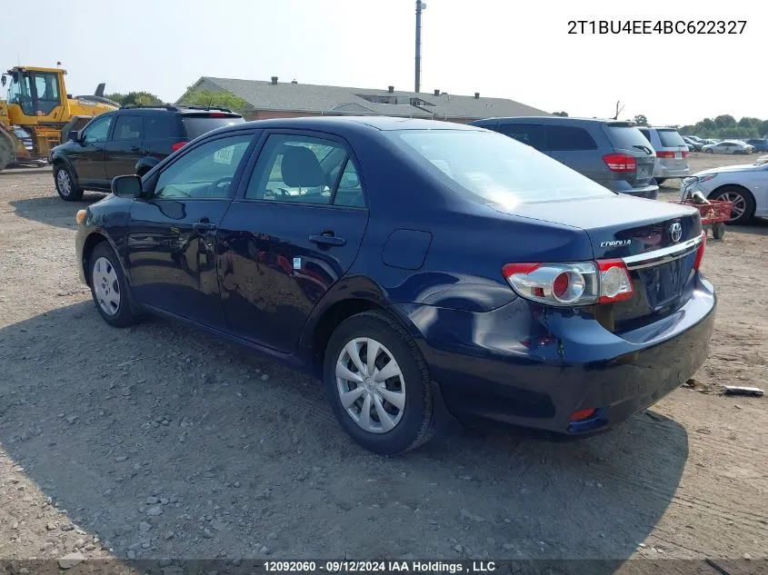 2T1BU4EE4BC622327 2011 Toyota Corolla S/Le