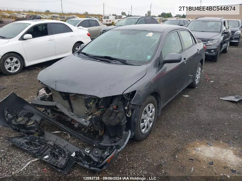 2011 Toyota Corolla S/Le VIN: 2T1BU4EE4BC544874 Lot: 12093725