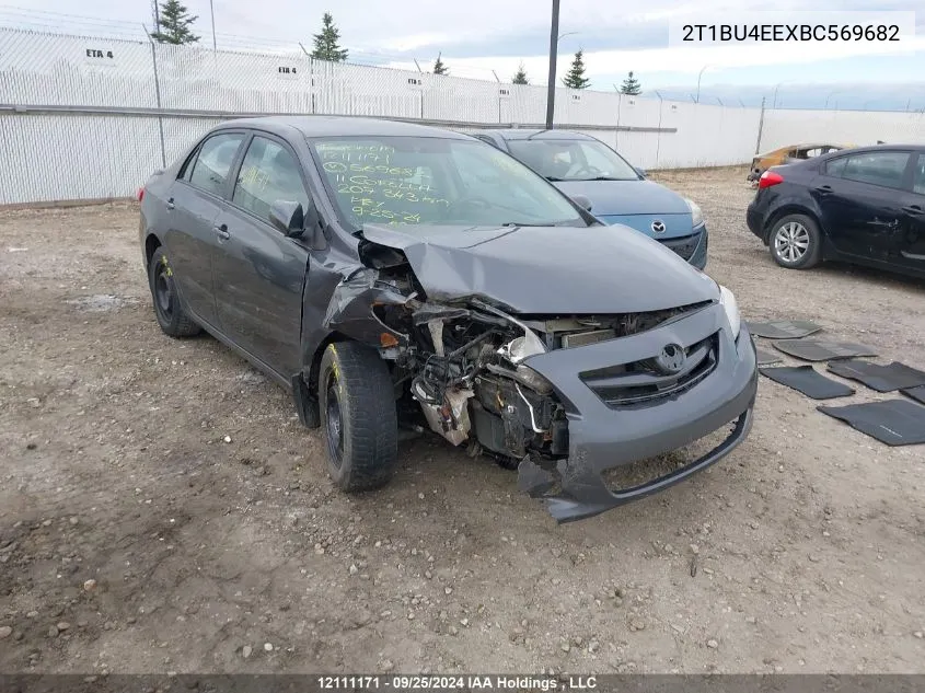 2011 Toyota Corolla VIN: 2T1BU4EEXBC569682 Lot: 12111171