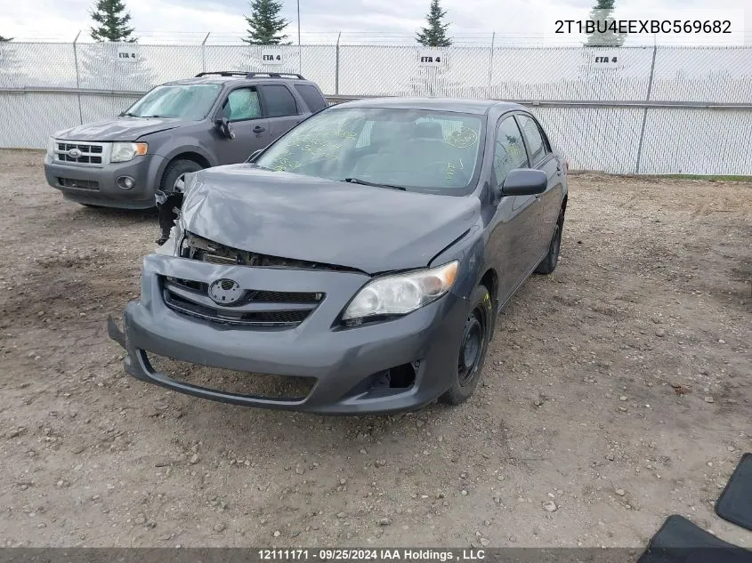 2011 Toyota Corolla VIN: 2T1BU4EEXBC569682 Lot: 12111171