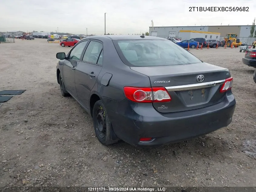 2011 Toyota Corolla VIN: 2T1BU4EEXBC569682 Lot: 12111171