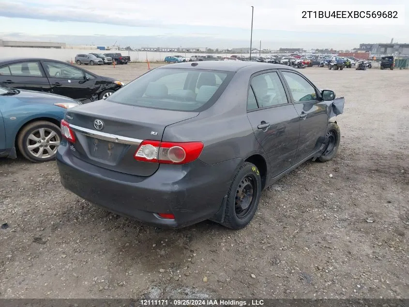 2011 Toyota Corolla VIN: 2T1BU4EEXBC569682 Lot: 12111171