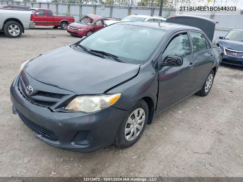 2011 Toyota Corolla Ce VIN: 2T1BU4EE1BC644303 Lot: 12113472