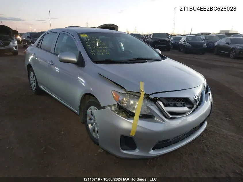 2T1BU4EE2BC628028 2011 Toyota Corolla S/Le