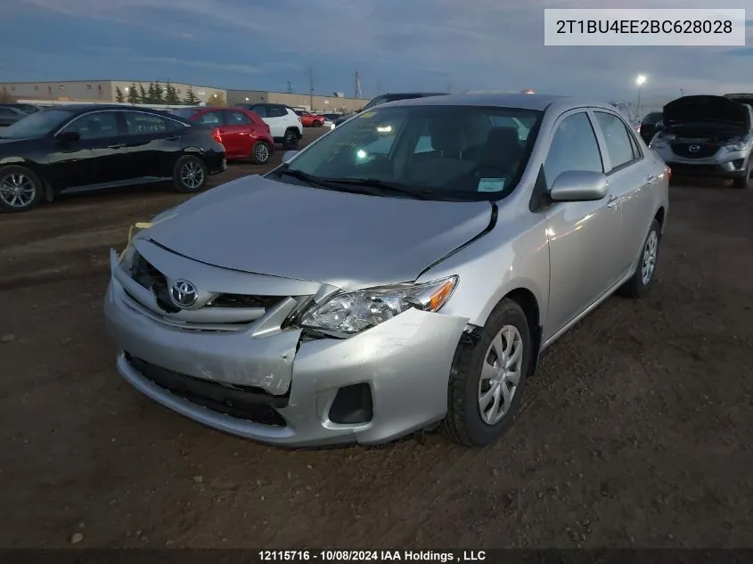 2T1BU4EE2BC628028 2011 Toyota Corolla S/Le