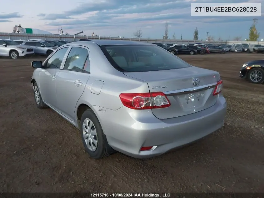 2011 Toyota Corolla S/Le VIN: 2T1BU4EE2BC628028 Lot: 12115716