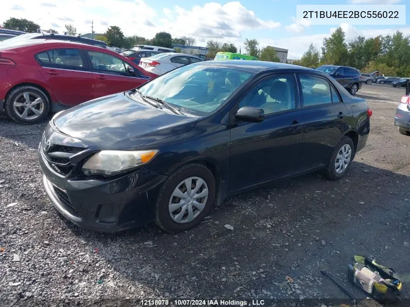 2011 Toyota Corolla Ce VIN: 2T1BU4EE2BC556022 Lot: 12118078