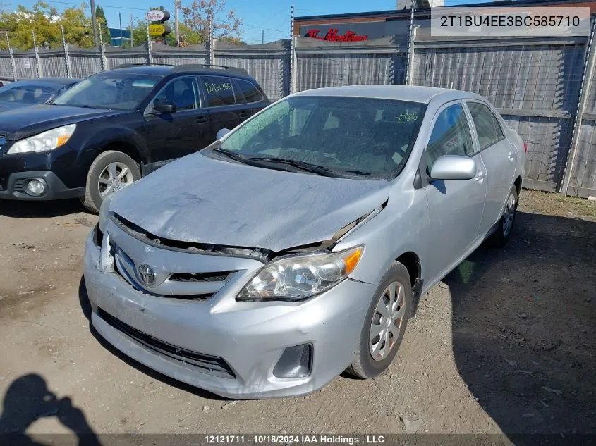 2011 Toyota Corolla Ce VIN: 2T1BU4EE3BC585710 Lot: 12121711