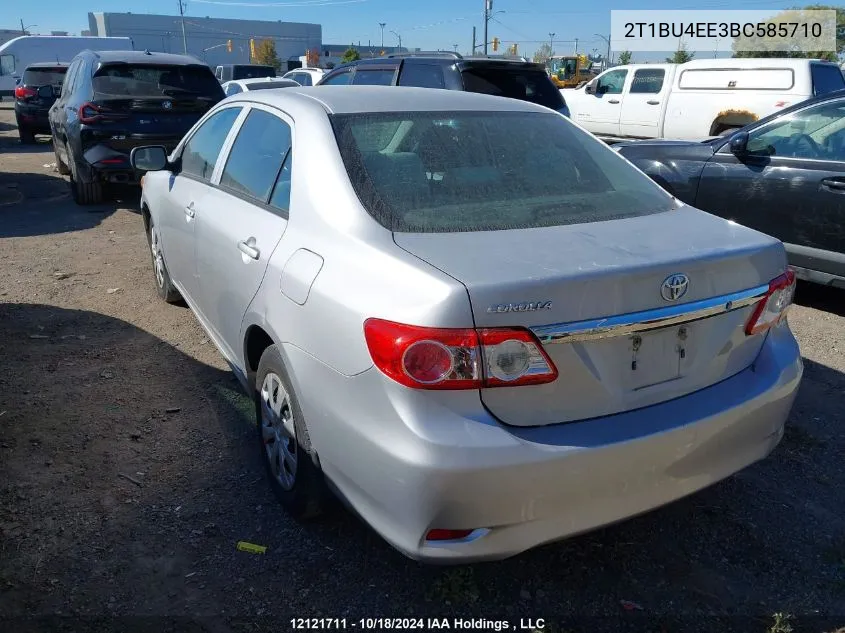 2011 Toyota Corolla Ce VIN: 2T1BU4EE3BC585710 Lot: 12121711