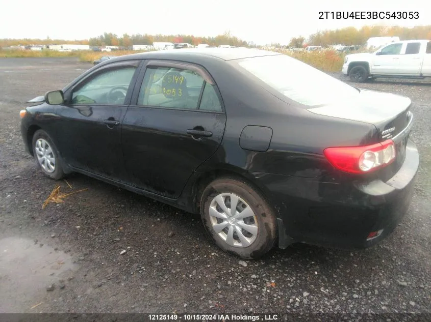 2011 Toyota Corolla Ce VIN: 2T1BU4EE3BC543053 Lot: 12125149