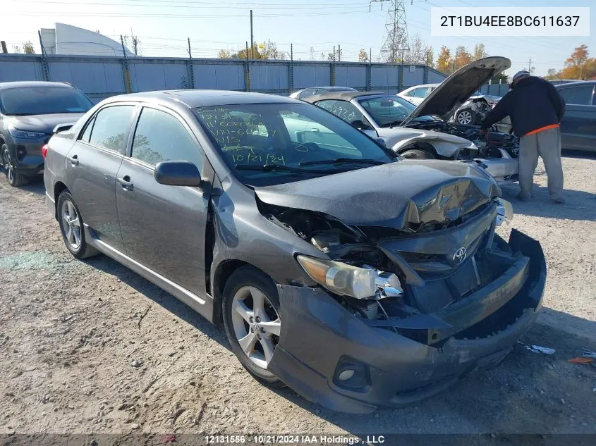 2011 Toyota Corolla S VIN: 2T1BU4EE8BC611637 Lot: 12131556