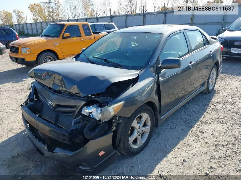 2011 Toyota Corolla S VIN: 2T1BU4EE8BC611637 Lot: 12131556