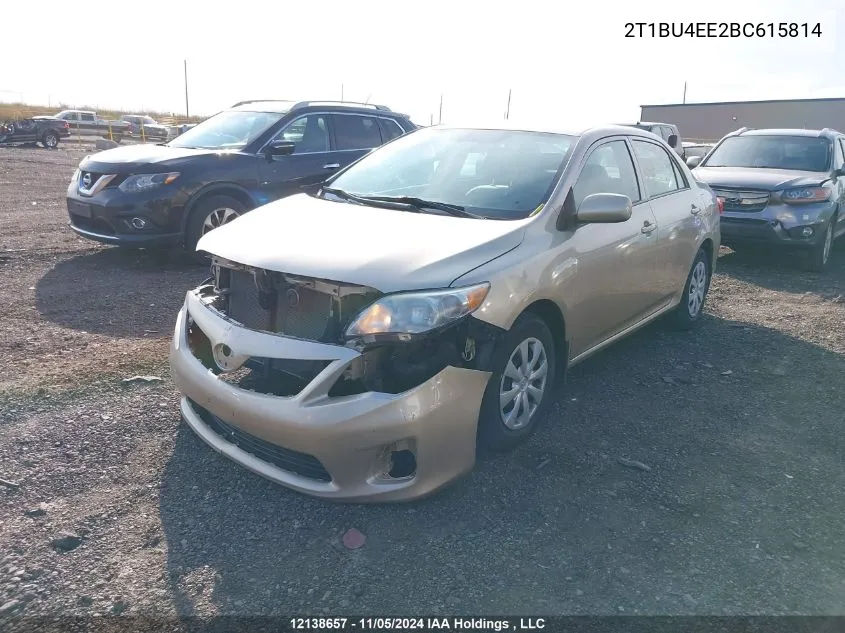 2011 Toyota Corolla Ce VIN: 2T1BU4EE2BC615814 Lot: 12138657