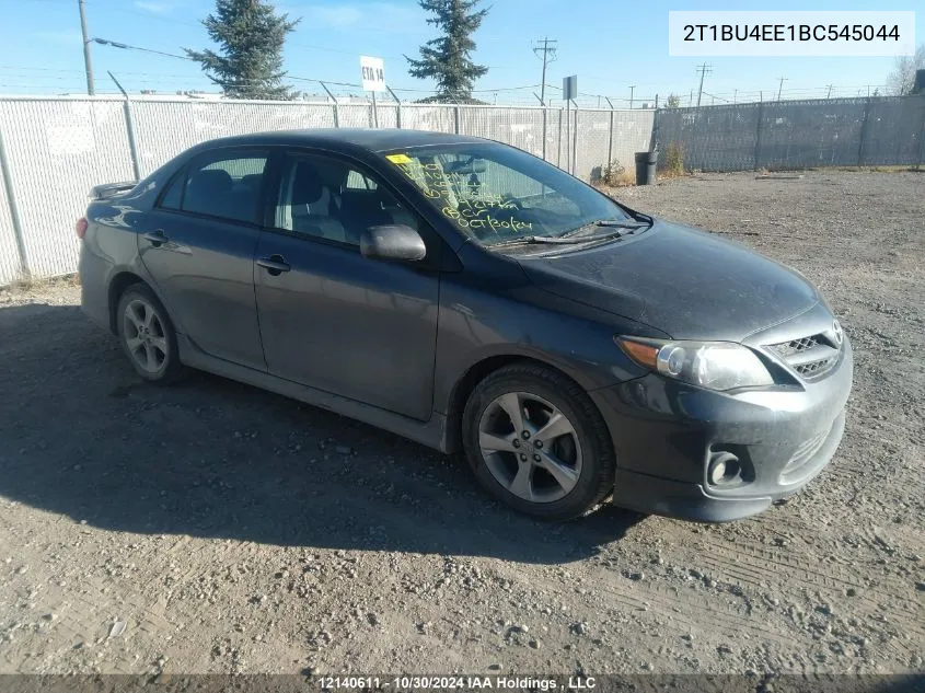 2011 Toyota Corolla S/Le VIN: 2T1BU4EE1BC545044 Lot: 12140611