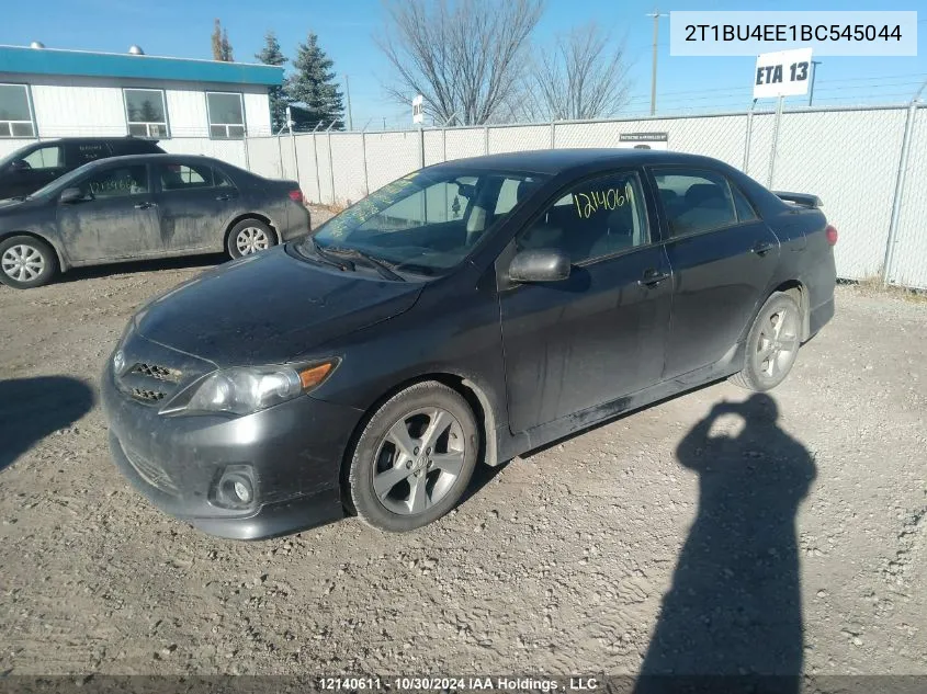 2011 Toyota Corolla S/Le VIN: 2T1BU4EE1BC545044 Lot: 12140611