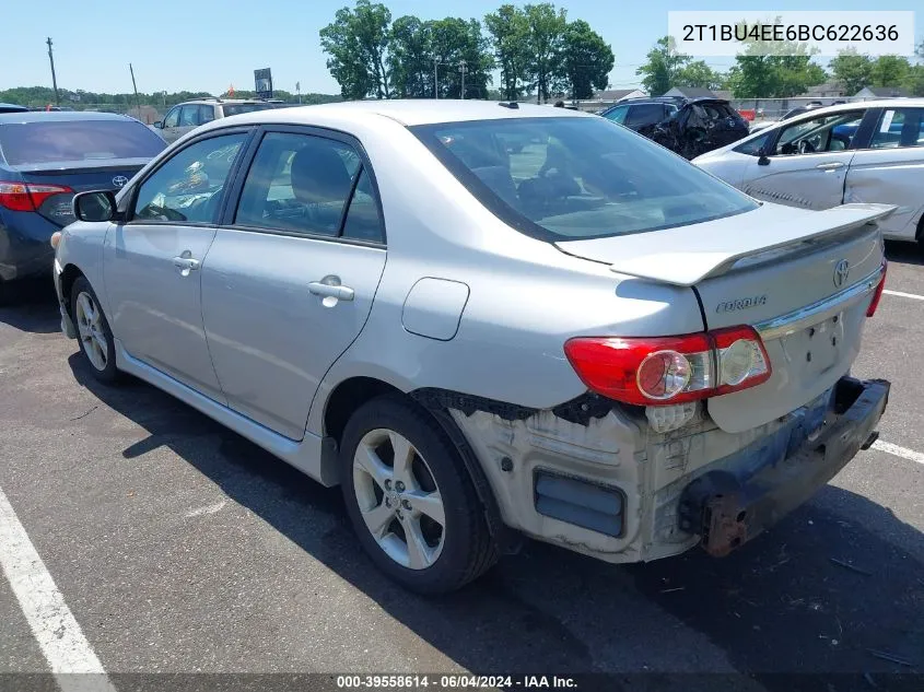 2011 Toyota Corolla S VIN: 2T1BU4EE6BC622636 Lot: 39558614