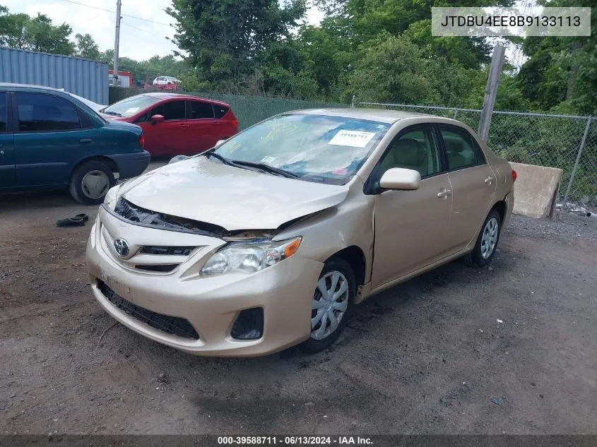 2011 Toyota Corolla Le VIN: JTDBU4EE8B9133113 Lot: 39588711