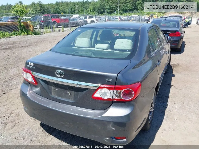 2011 Toyota Corolla Le VIN: JTDBU4EE2B9168214 Lot: 39627815