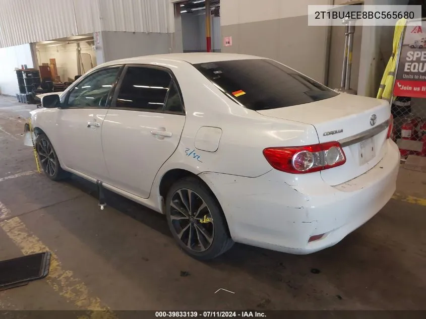 2011 Toyota Corolla Le VIN: 2T1BU4EE8BC565680 Lot: 39833139