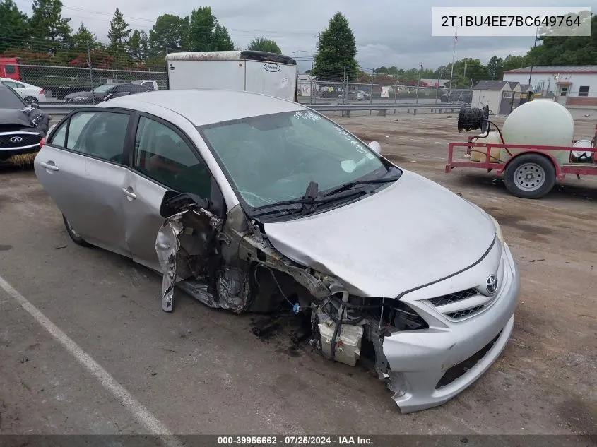 2011 Toyota Corolla Le VIN: 2T1BU4EE7BC649764 Lot: 39956662