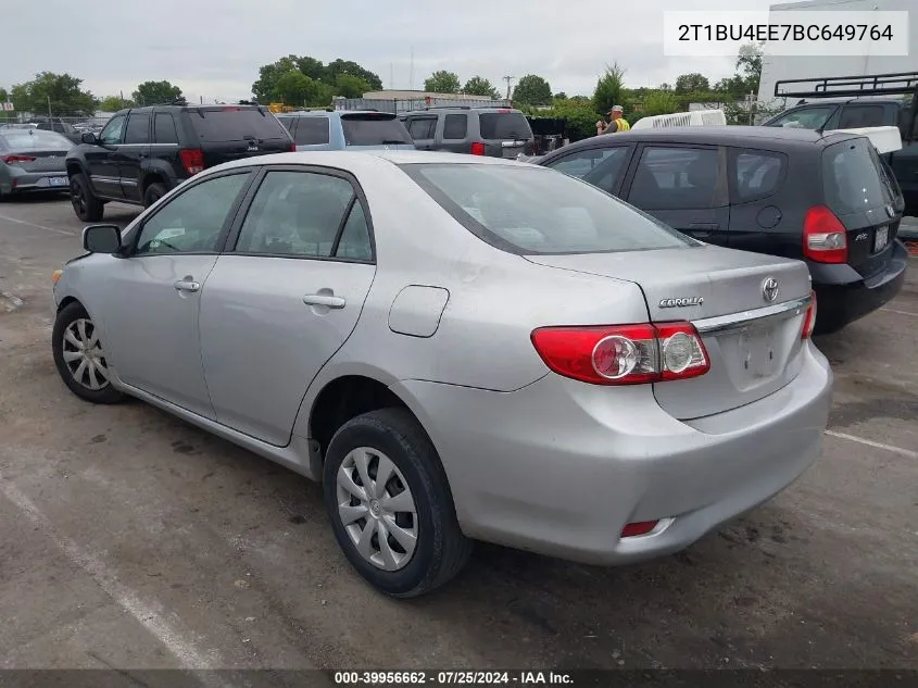 2011 Toyota Corolla Le VIN: 2T1BU4EE7BC649764 Lot: 39956662