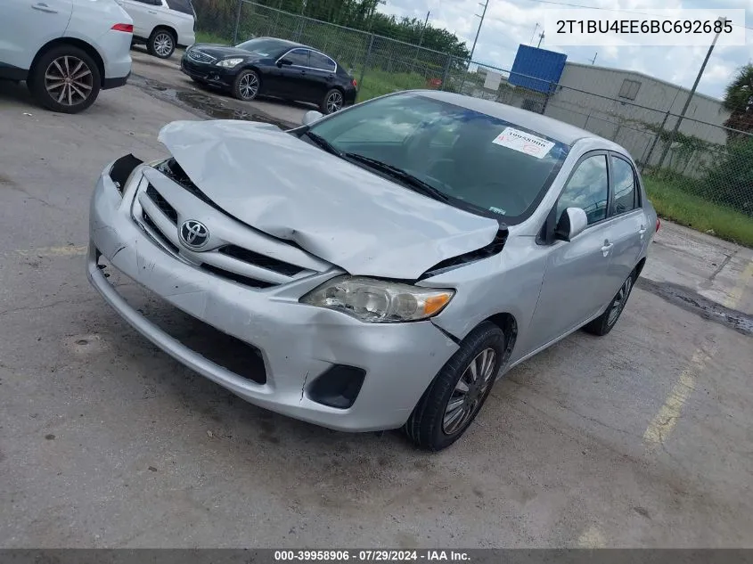 2T1BU4EE6BC692685 2011 Toyota Corolla Le