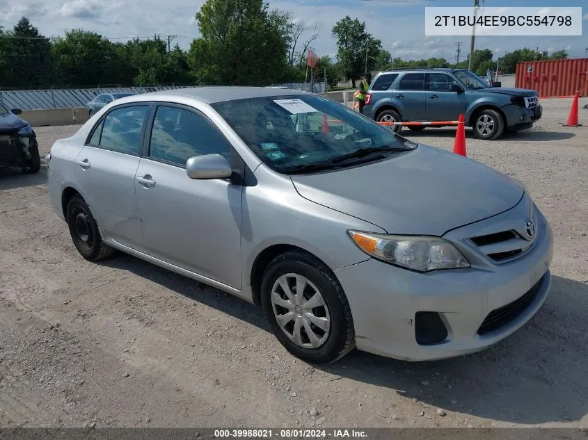 2011 Toyota Corolla Le VIN: 2T1BU4EE9BC554798 Lot: 39988021