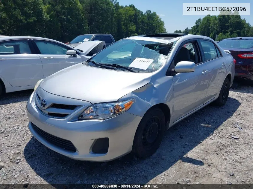 2011 Toyota Corolla Le VIN: 2T1BU4EE1BC572096 Lot: 40007430