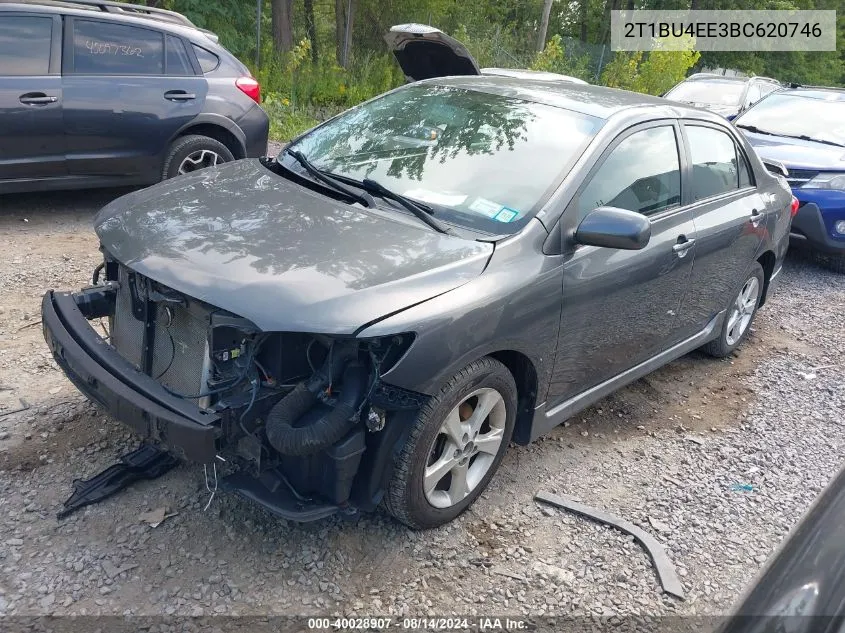 2011 Toyota Corolla S VIN: 2T1BU4EE3BC620746 Lot: 40028907