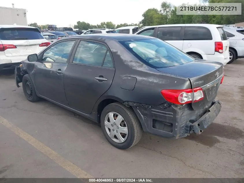 2011 Toyota Corolla Le VIN: 2T1BU4EE7BC577271 Lot: 40046953