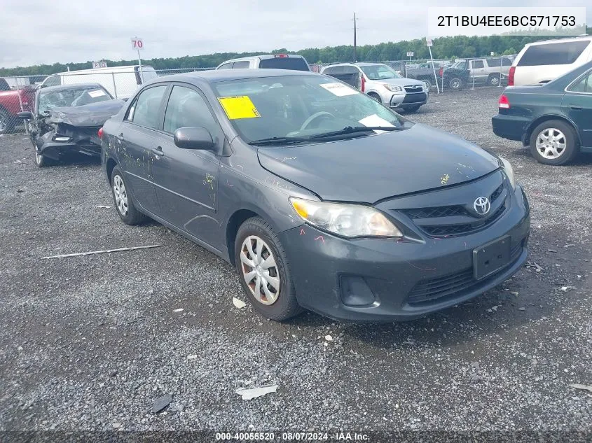 2T1BU4EE6BC571753 2011 Toyota Corolla Le