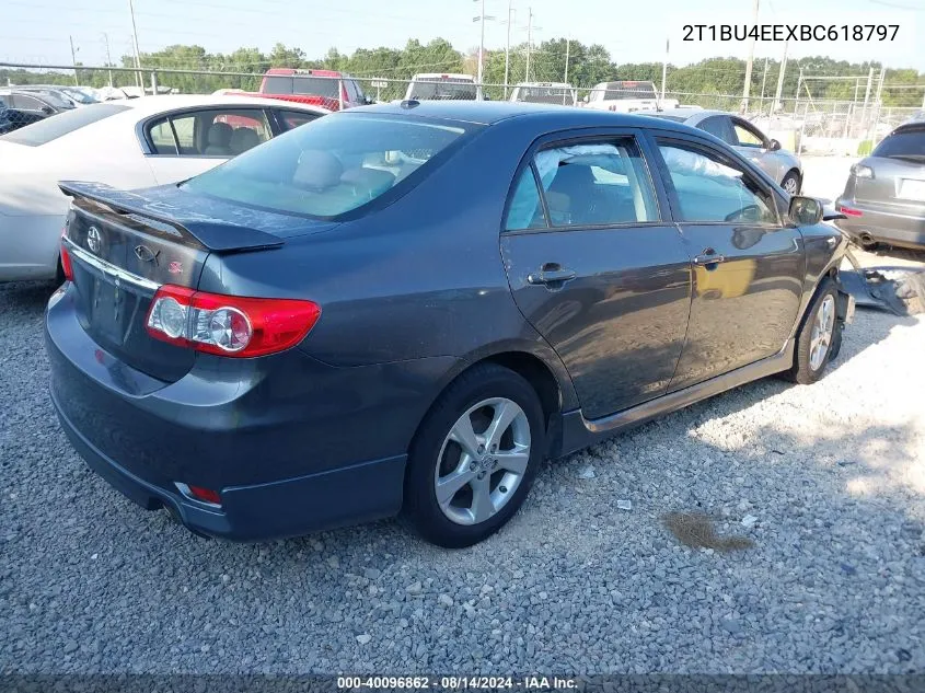 2011 Toyota Corolla S VIN: 2T1BU4EEXBC618797 Lot: 40096862