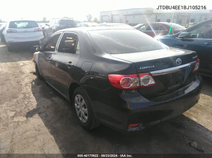 2011 Toyota Corolla Le VIN: JTDBU4EE1BJ105216 Lot: 40170922