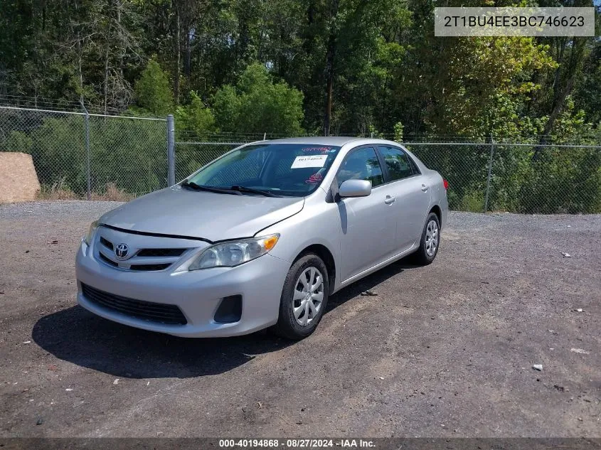 2011 Toyota Corolla Le VIN: 2T1BU4EE3BC746623 Lot: 40194868