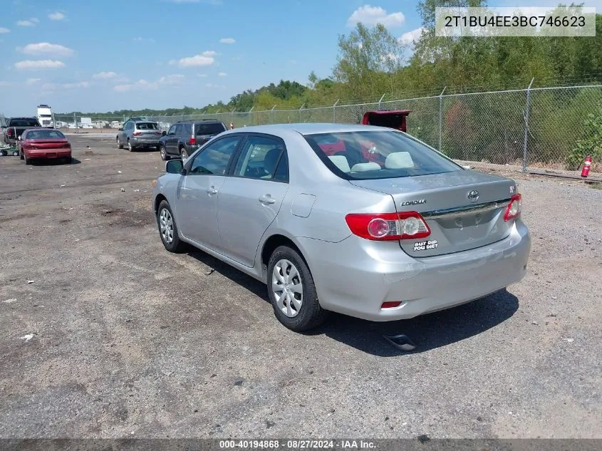 2011 Toyota Corolla Le VIN: 2T1BU4EE3BC746623 Lot: 40194868