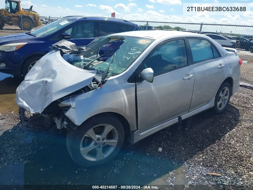 2011 Toyota Corolla S VIN: 2T1BU4EE3BC633688 Lot: 40214587