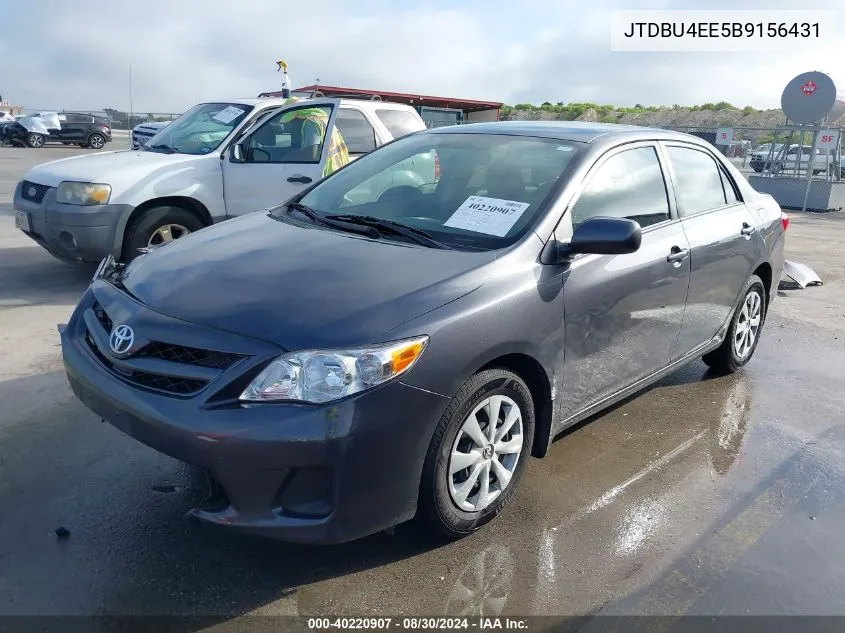 2011 Toyota Corolla Le VIN: JTDBU4EE5B9156431 Lot: 40220907