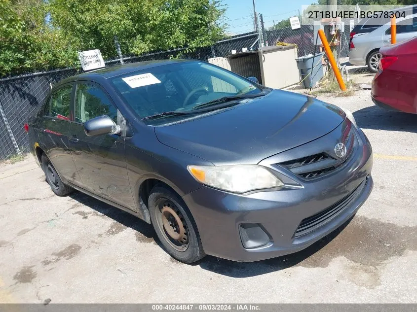 2T1BU4EE1BC578304 2011 Toyota Corolla Le