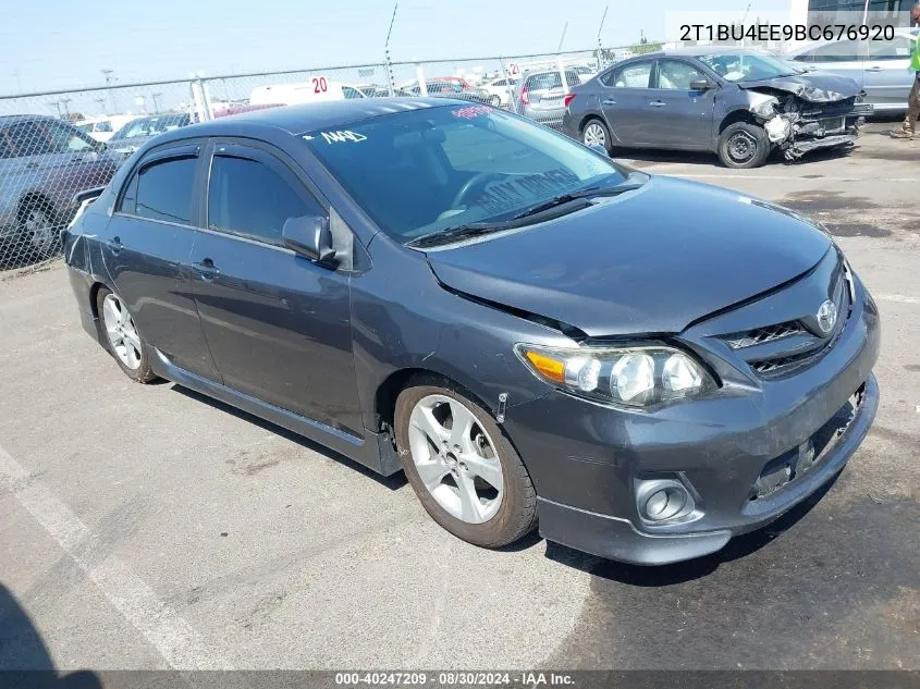 2011 Toyota Corolla S VIN: 2T1BU4EE9BC676920 Lot: 40247209