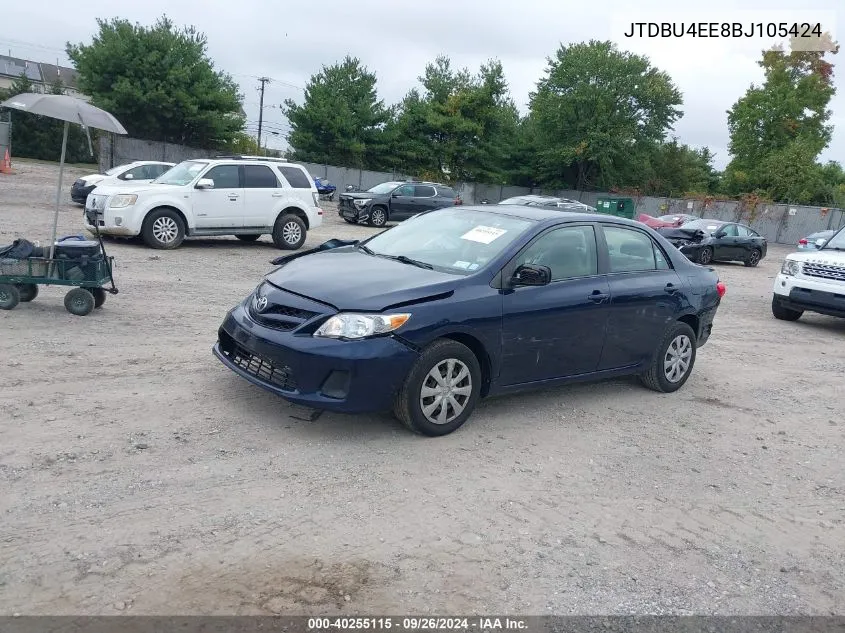 2011 Toyota Corolla Le VIN: JTDBU4EE8BJ105424 Lot: 40255115