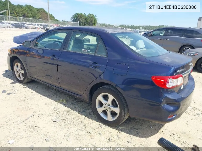 2011 Toyota Corolla Le VIN: 2T1BU4EE4BC630086 Lot: 40256179