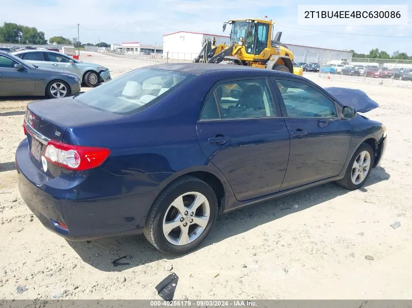 2011 Toyota Corolla Le VIN: 2T1BU4EE4BC630086 Lot: 40256179