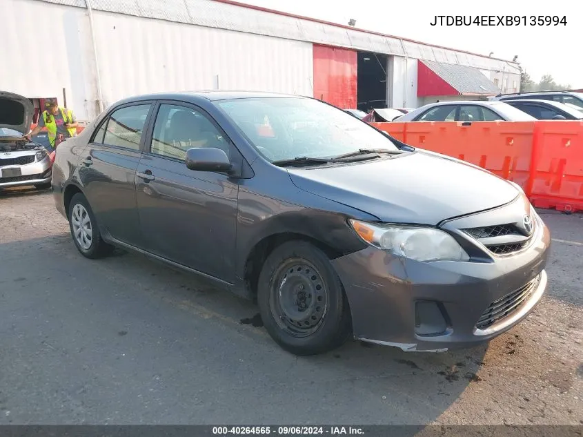 2011 Toyota Corolla Le VIN: JTDBU4EEXB9135994 Lot: 40264565