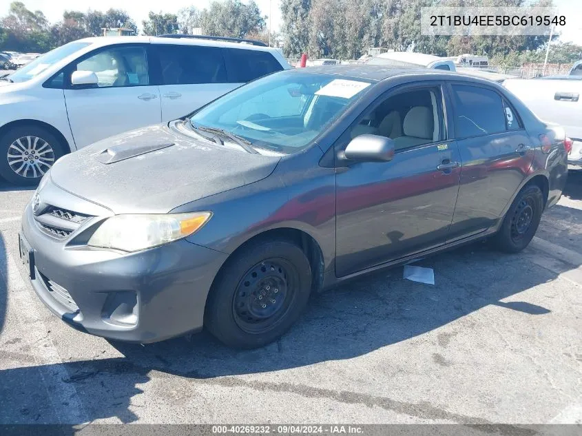 2011 Toyota Corolla Le VIN: 2T1BU4EE5BC619548 Lot: 40269232