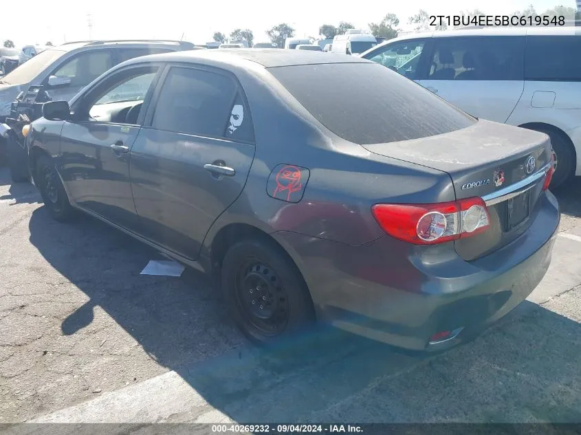 2011 Toyota Corolla Le VIN: 2T1BU4EE5BC619548 Lot: 40269232