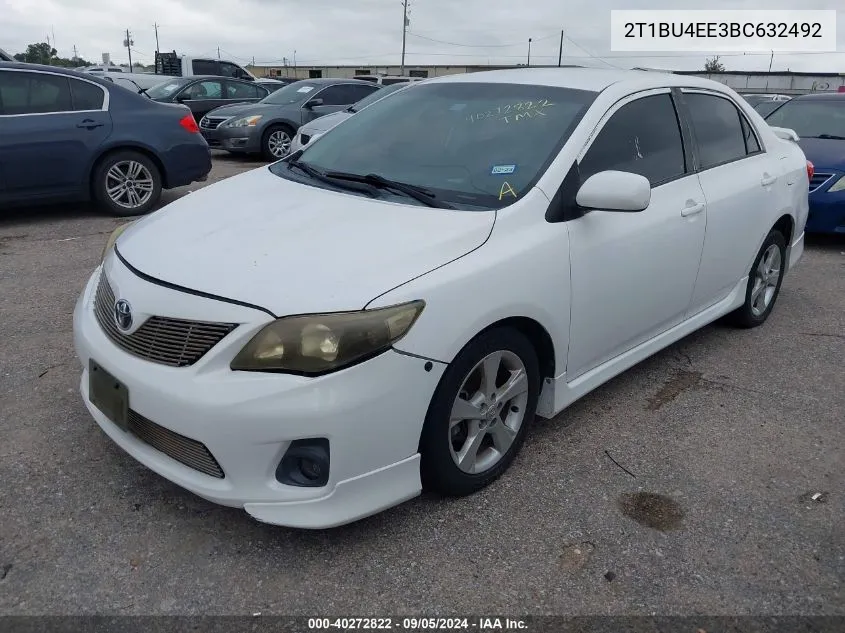 2011 Toyota Corolla S VIN: 2T1BU4EE3BC632492 Lot: 40272822