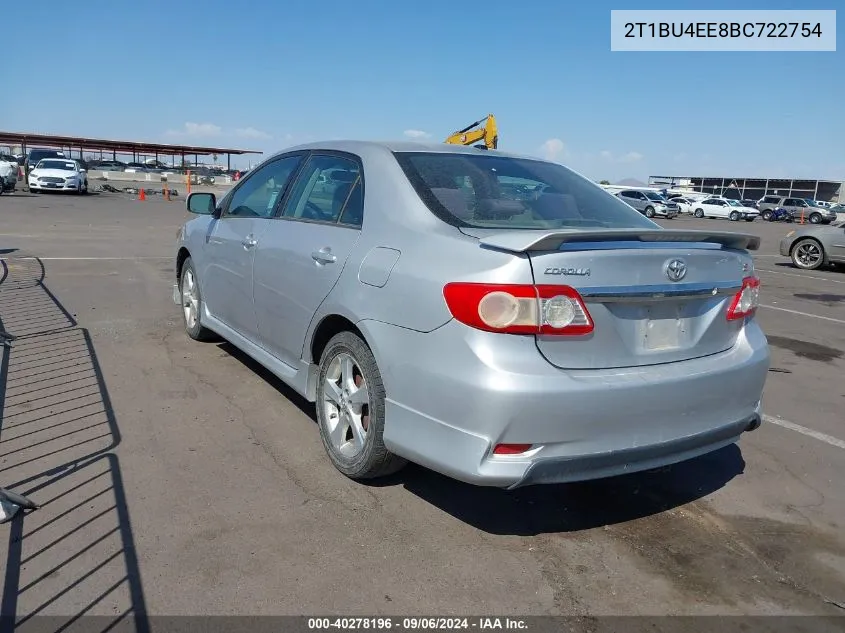 2T1BU4EE8BC722754 2011 Toyota Corolla S