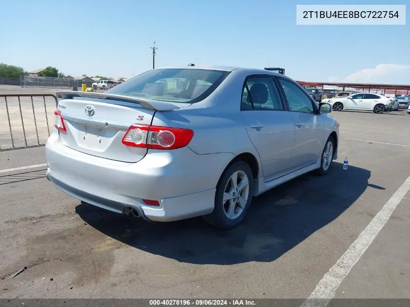 2T1BU4EE8BC722754 2011 Toyota Corolla S