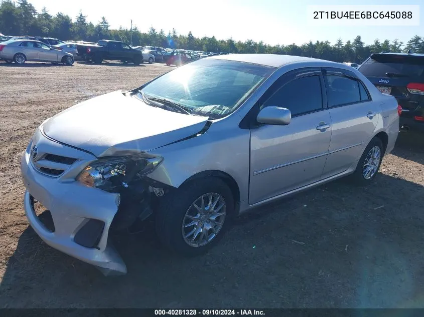 2011 Toyota Corolla S/Le VIN: 2T1BU4EE6BC645088 Lot: 40281328